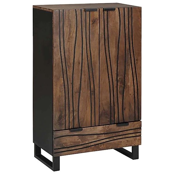 vidaXL Highboard Braun 60 x 33 x 100 cm Massives Mangoholz 4018038 günstig online kaufen