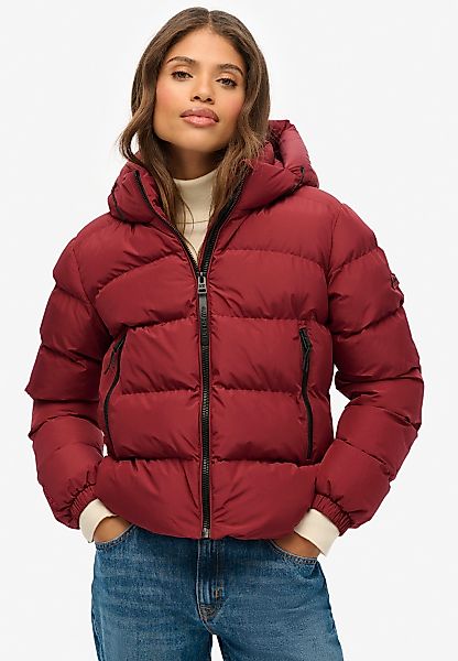 Superdry Steppjacke "HOODED SPORTS PUFFER JACKET" mit Kapuze günstig online kaufen