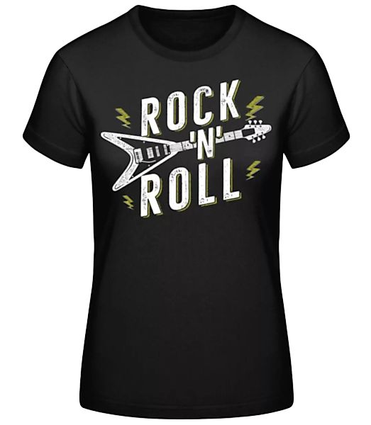 Rock And Roll Gitarre · Frauen Basic T-Shirt günstig online kaufen