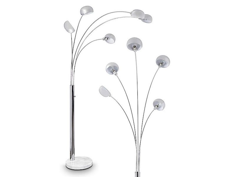 hofstein Stehlampe »Suio« Stehleuchte aus Metall in chrom mit Lichteffekt, günstig online kaufen