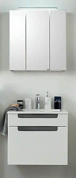 welltime Badmöbel-Set »Siena«, (2 St.), Breite 80 cm, Waschtisch mit Minera günstig online kaufen