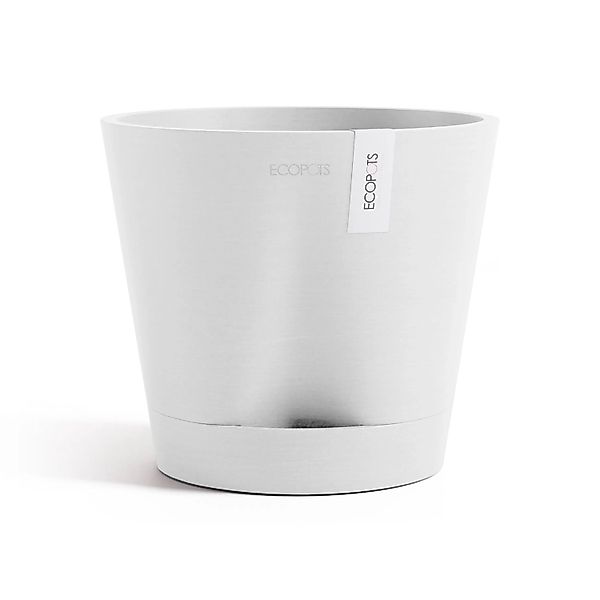 Ecopots Pflanztopf Venice 2 Weiß 20 cm x 17,5 cm günstig online kaufen