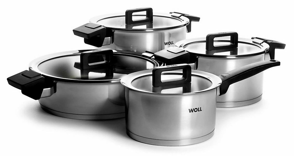 Woll Topfset Concept 4-teilig mit Deckel Edelstahl Induktion Ø 18,20,24,28 günstig online kaufen