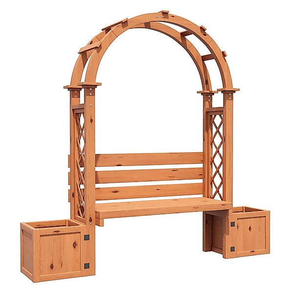 Pergola-Bank mit Pflanzkästen und geschwungenem Rankgitter, dreifach-Funkti günstig online kaufen