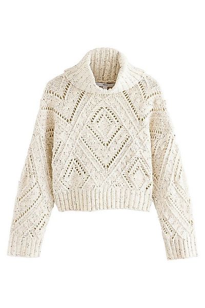 Next Strickpullover Noppiger Rollkragenpullover mit Zopfmuster (1-tlg) günstig online kaufen