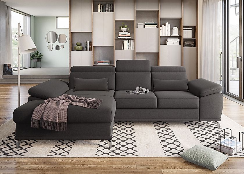 sit&more Ecksofa Cabrio L-Form, mit Sitztiefenverstellung, günstig online kaufen