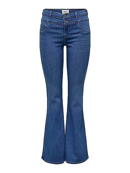 ONLY Bootcut-Jeans ONLRAIN MID FRONT YOKE FLARED DNM BOX X günstig online kaufen