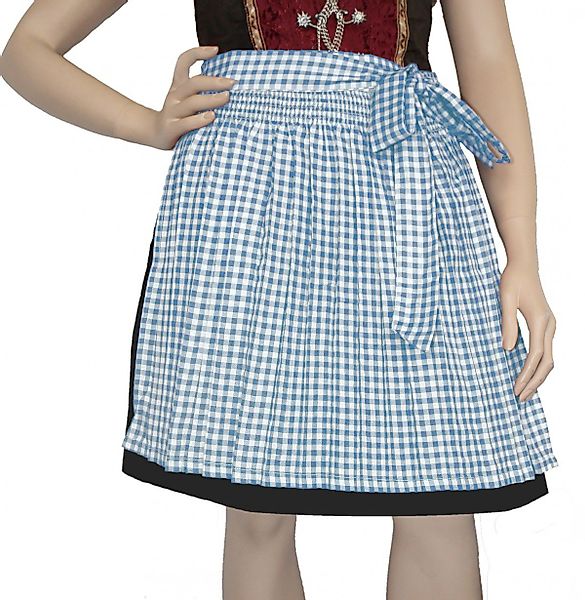 German Wear Dirndlschürze GW1603-1-hellblau Kariert, Dirndl günstig online kaufen