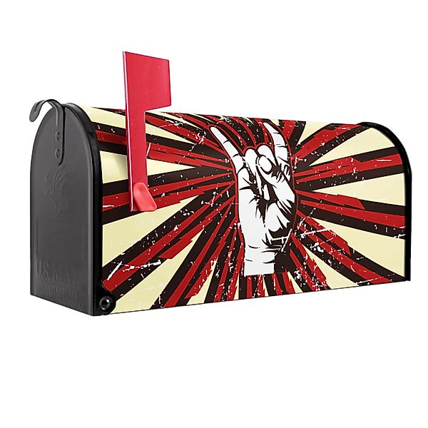 Banjado Amerikanischer Briefkasten Schwarz 48x22x16cm US Mailbox Letterbox günstig online kaufen