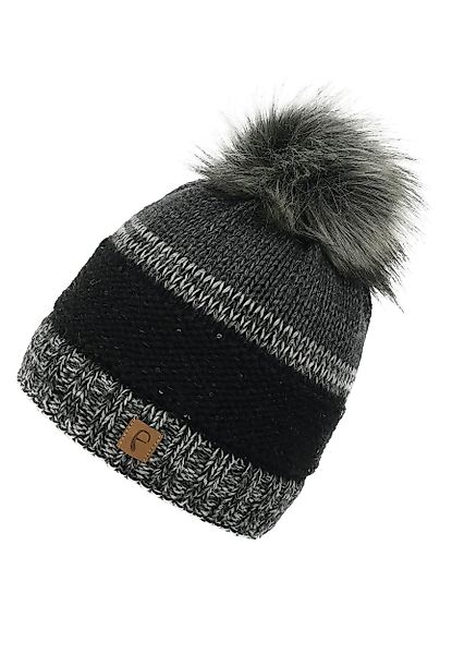 Faera Strickmütze Warme Strickmütze mit Bommel günstig online kaufen