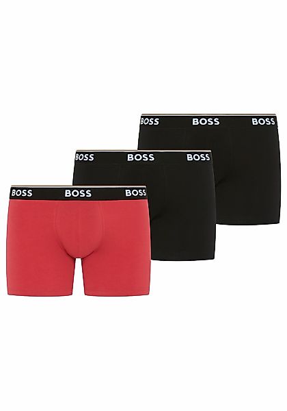 BOSS Boxershorts Packung, 3 Stk. aus bequemer Stretch-Baumwolle, körpernah, günstig online kaufen