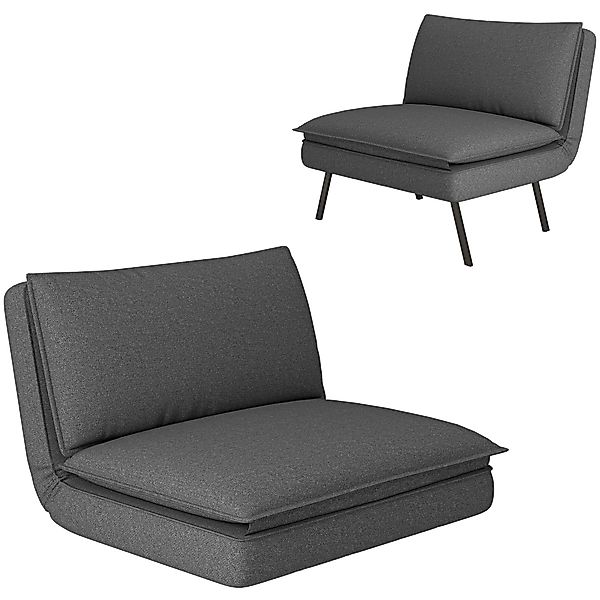 HOMCOM Relaxsessel 4-in-1, klappbar, mit Leinenoptik, günstig online kaufen
