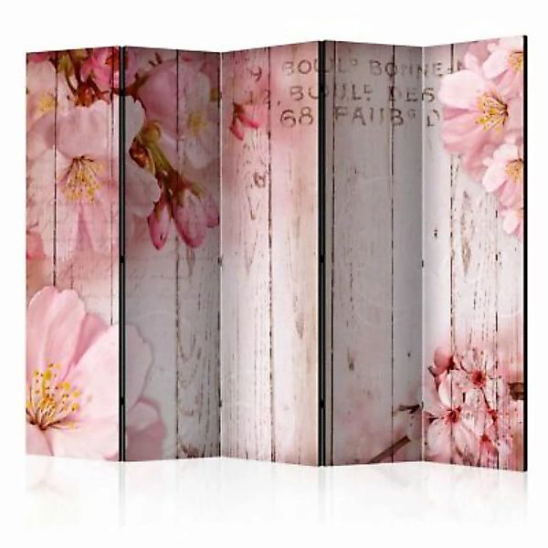 artgeist Paravent Pink apple blossoms II [Room Dividers] mehrfarbig Gr. 225 günstig online kaufen
