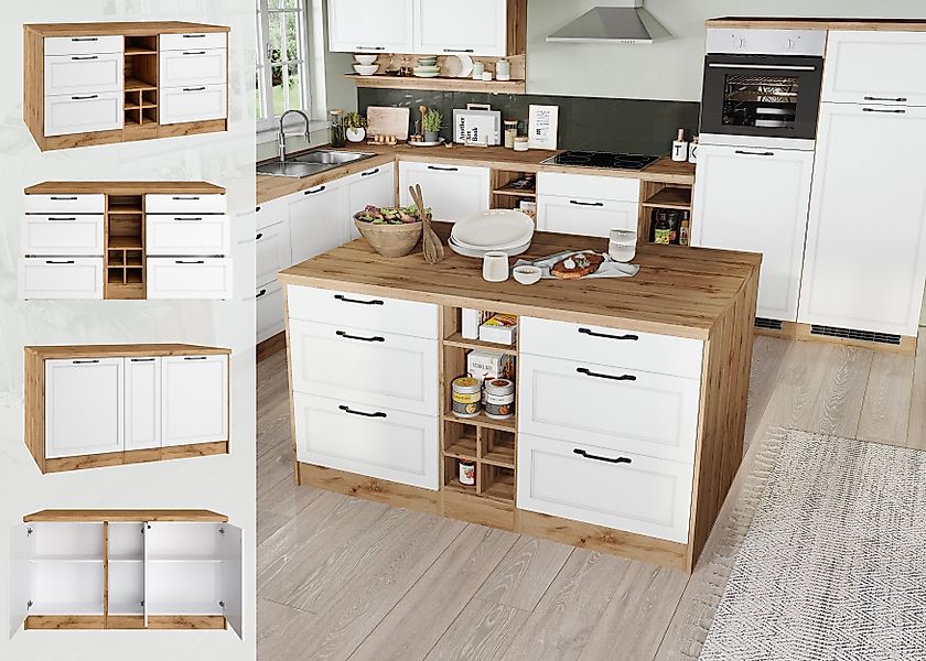 KOCHSTATION Kücheninsel KS-Lana, Breite 153 cm, günstig online kaufen