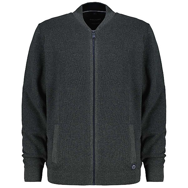 CASA MODA Strickjacke im College-Stil Farbe grün Größe: 4XL günstig online kaufen