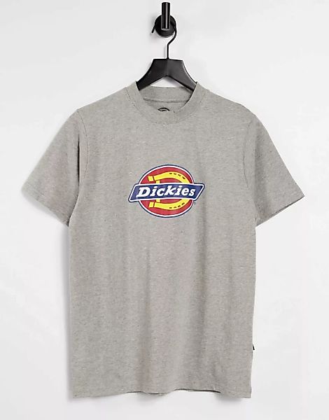 Dickies – T-Shirt mit kultigem Hufeisen-Logo in Grau günstig online kaufen