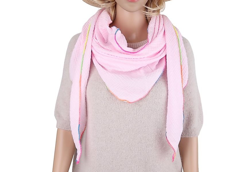 MIRROSI Dreieckstuch Aus Musellin Dreiecksschal ca.195x90 cm, Made in Italy günstig online kaufen