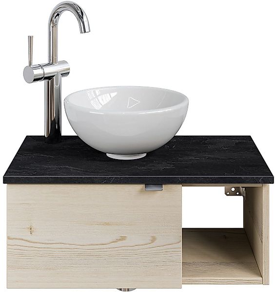 Saphir Waschtisch "Serie 6915 Waschschale mit Unterschrank für Gästebad, Gä günstig online kaufen