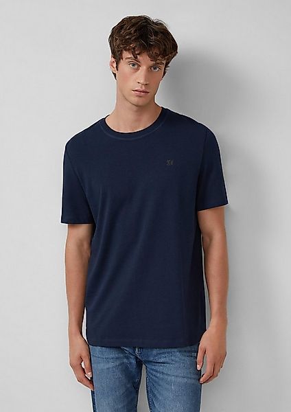 s.Oliver Kurzarmshirt T-Shirt Heavy Jersey T-Shirt mit Crew Neck und Logo-P günstig online kaufen