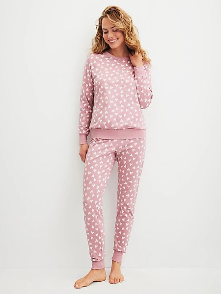 CALIDA Schlafanzug "Cotton Stripes", (2 tlg.), mit weichen Rippbündchen an günstig online kaufen