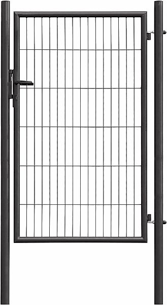 GARDEN N MORE Zauneinzeltür "Einzeltor Standard", (Set), 150 cm hoch, anthr günstig online kaufen