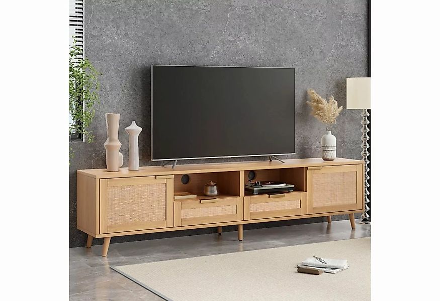 WISHDOR TV-Schrank Holz-TV-Schrank, TV-Ständer (TV-Konsolentisch,200*37*49c günstig online kaufen