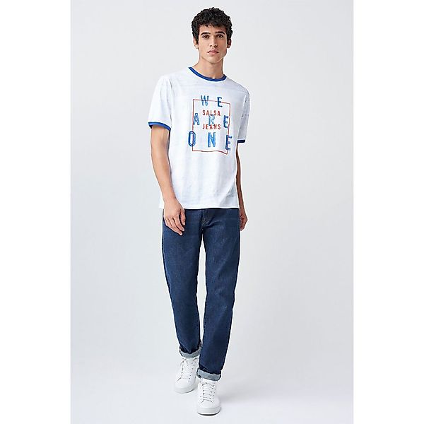 Salsa Jeans 125540-000 / Graphic Kurzarm T-shirt S White günstig online kaufen