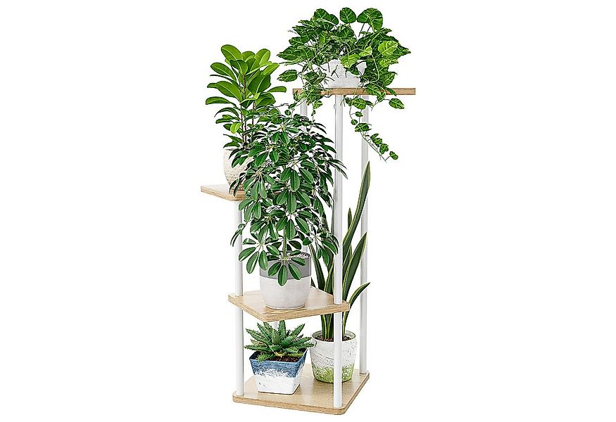 Bamworld Blumenständer Pflanzenständer, Pflanzenregal, Modernes Regal für I günstig online kaufen