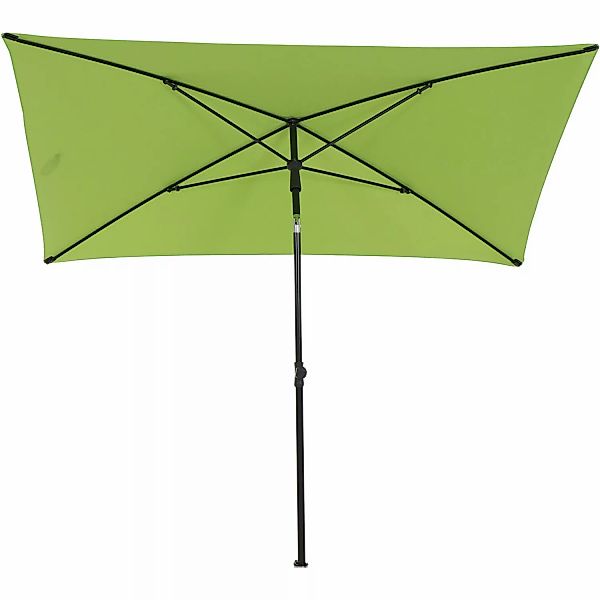 Siena Garden Marktschirm 140 cmx 210 cm Grün mit Knickfunktion günstig online kaufen