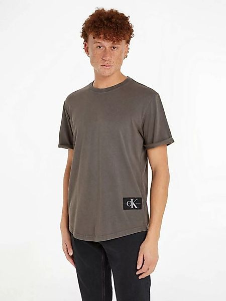 Calvin Klein Jeans T-Shirt WASHED MONOLOGO BADGE TEE mit Logopatch günstig online kaufen