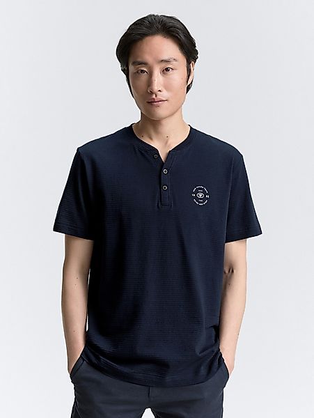 TOM TAILOR T-Shirt Henley T-Shirt mit günstig online kaufen