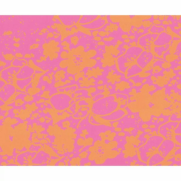 Komar Vliestapete Douche de Feuilles 300 cm x 250 cm Orange günstig online kaufen