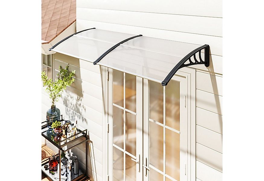 Outsunny Pultvordach Vordach für Haustür 75x195x23 cm (Überdachung 5mm Poly günstig online kaufen