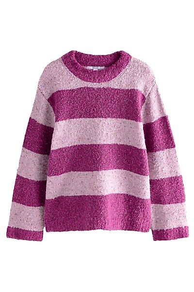 Next Rundhalspullover Strickpullover in Bouclé mit günstig online kaufen