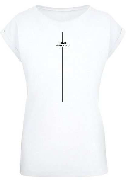 Merchcode T-Shirt Merchcode Damen Ladies Think Different Extended Shoulder günstig online kaufen