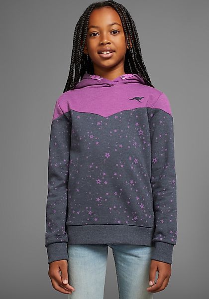 KangaROOS Kapuzensweatshirt mit süßem allover Druck, günstig online kaufen
