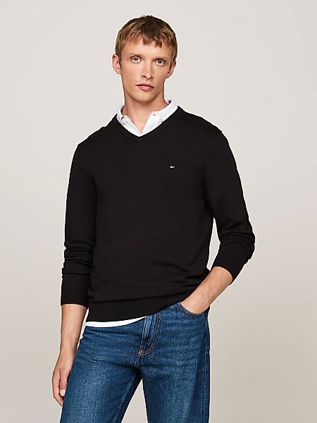Tommy Hilfiger Strickpullover ESSENTIAL COTTON V günstig online kaufen