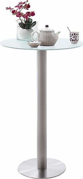 MCA furniture Bartisch "Zarina" Bartisch mit Glaskeramik Tischplatte mit Ed günstig online kaufen