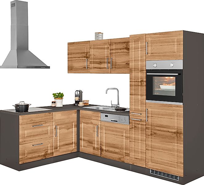 KOCHSTATION Winkelküche »KS-Stockholm«, Stellbreite 260/170 cm, mit hochwer günstig online kaufen