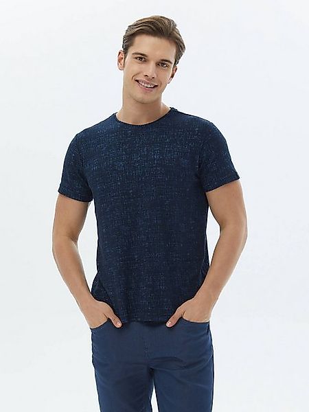 KİP T-Shirt Jacquard-T-Shirt aus Baumwollmischung mit Rundhalsausschnitt günstig online kaufen