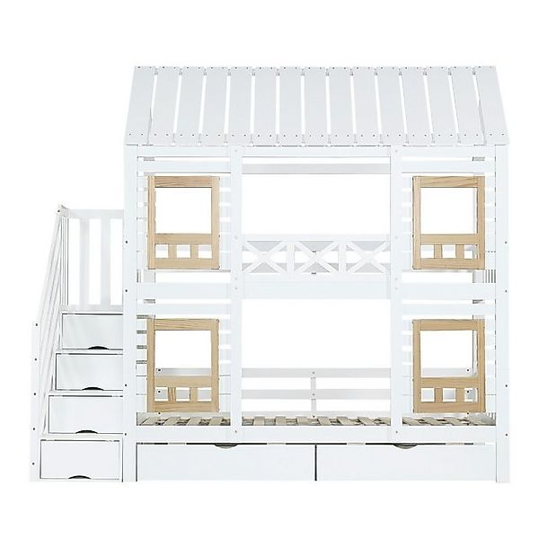 Gotagee Etagenbett Kinderbett 90x200cm Doppelbett Gästebett Stauraumbett mi günstig online kaufen