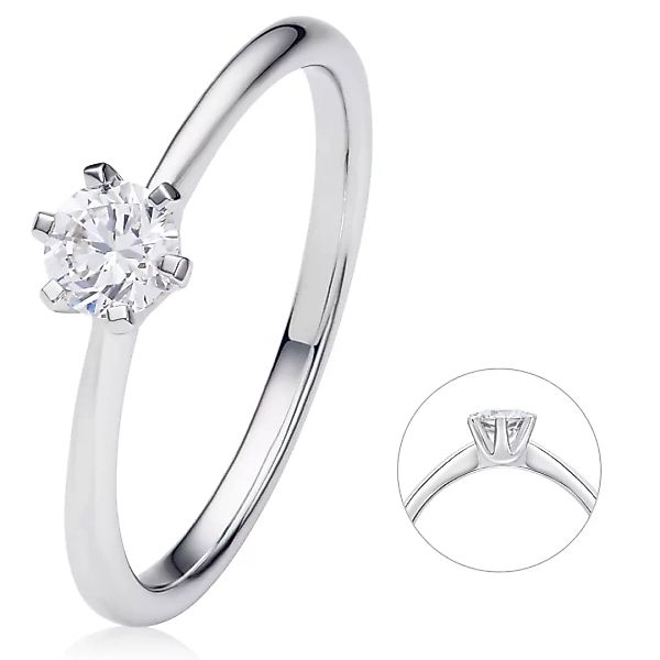 ONE ELEMENT Diamantring "0.3 ct Diamant Brillant Ring aus 585 Weißgold", Da günstig online kaufen