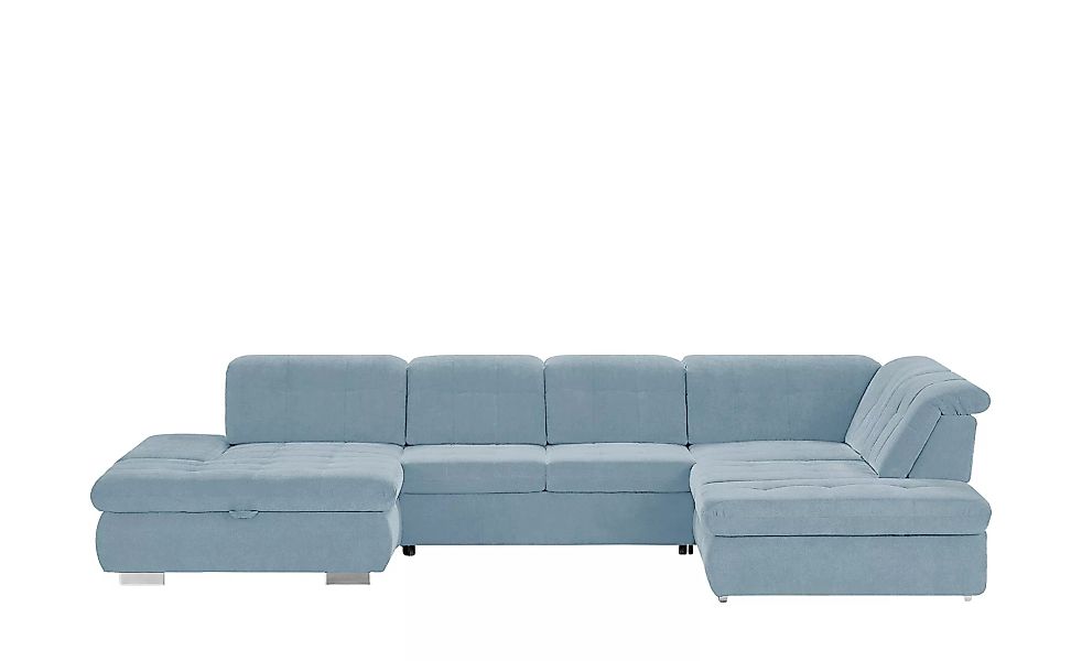 Wohnlandschaft  Spencer - blau - 102 cm - Polstermöbel > Sofas > Wohnlandsc günstig online kaufen