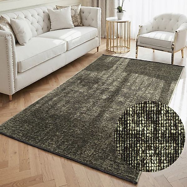 ELLE DECORATION Teppich »Prisma« rechteckig 5 mm Höhe Glanz-Effekt, Karo De günstig online kaufen