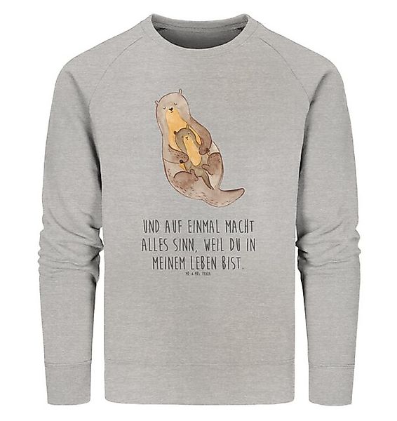 Mr. & Mrs. Panda Longpullover Otter Kind Größe M - Heather Grey - Geschenk, günstig online kaufen