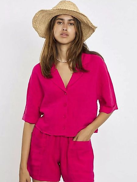 Freshlions Hemdbluse Freshlions Leinen Bluse Pink S Ohne, keine Angabe günstig online kaufen