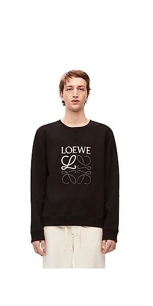 Loewe Rundhalspullover LOEWE Anagram Sweatshirt Schwarz Herren S günstig online kaufen