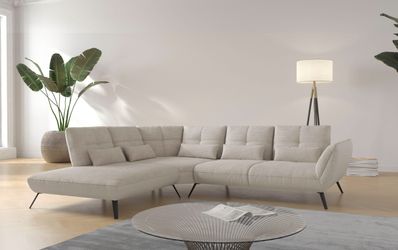 PLACES OF STYLE Ecksofa "Mikado L-Form" inkl. Sitztiefenverstellung und Arm günstig online kaufen