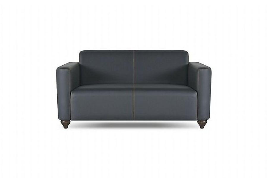 JVmoebel 2-Sitzer Sofa 2-Sitzer Schwarz Einfarbig Modern Design Arbeitszimm günstig online kaufen