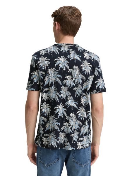 TOM TAILOR T-Shirt mit All-Over Palmen günstig online kaufen